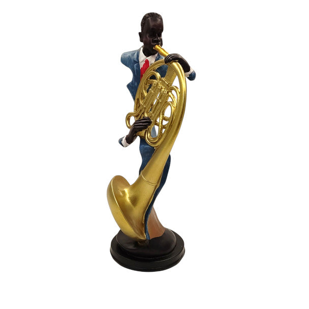 Blue suit musician