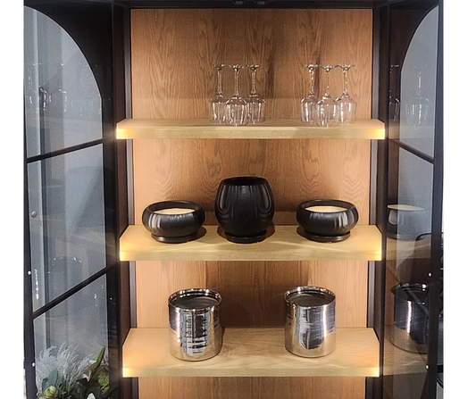 Arch display cabinet