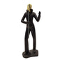 Black and gold singer