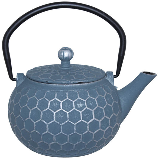 Honey comb teapot blue