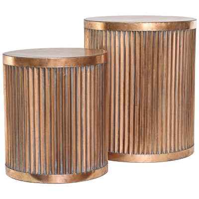 Copper side table