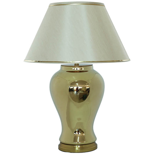 Gold jar lamp