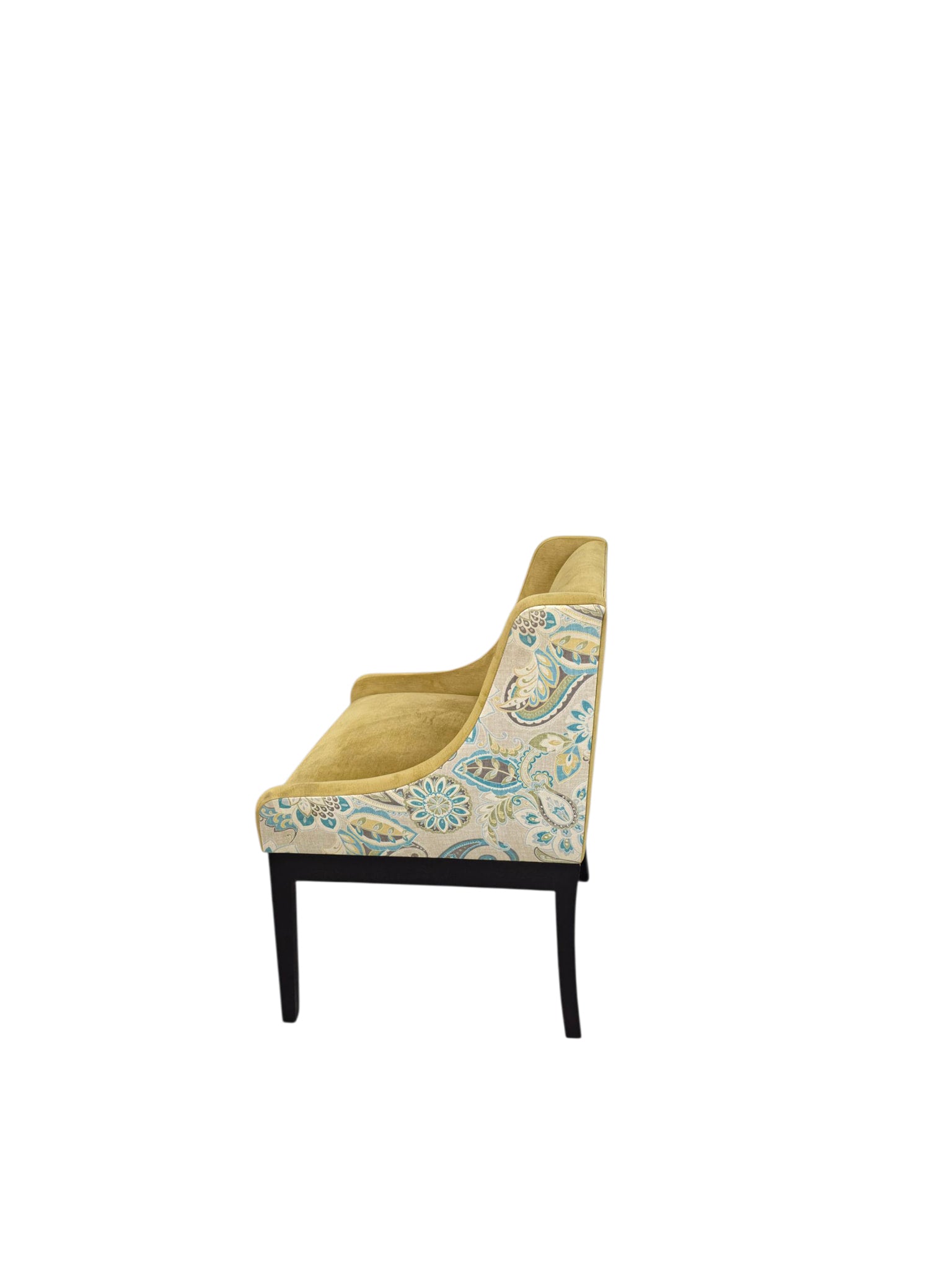 Lowback dinning room chair yellow