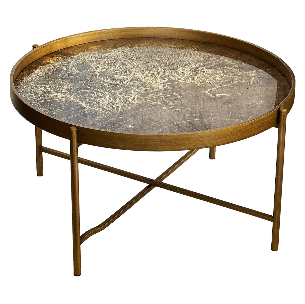 Coffee table world map