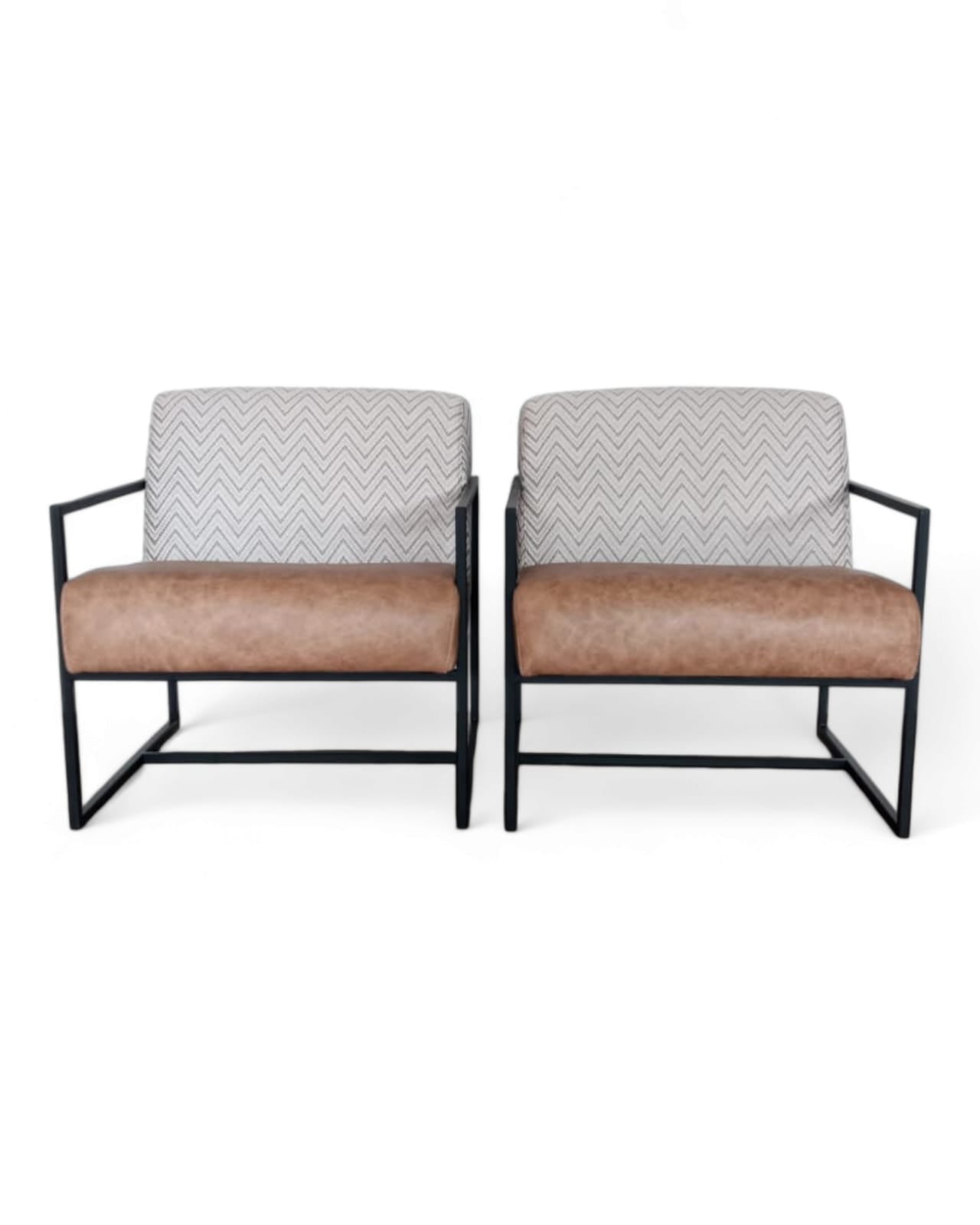 Metal frame occasional chairs