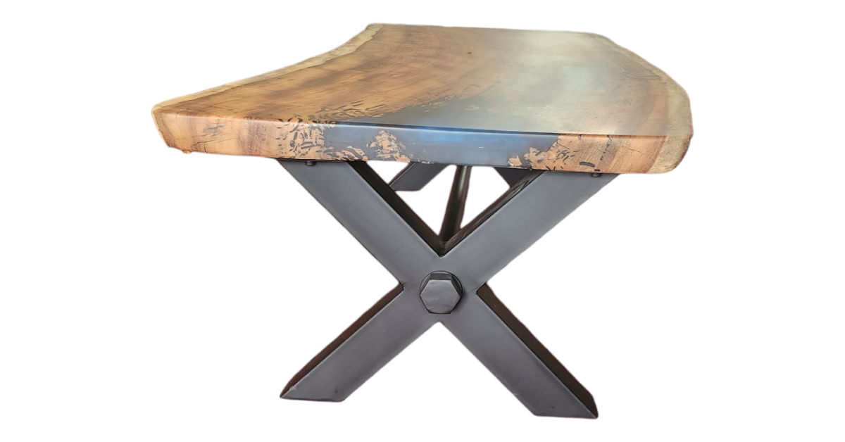 Kiaat Expoxy Infused coffee table Designbyu