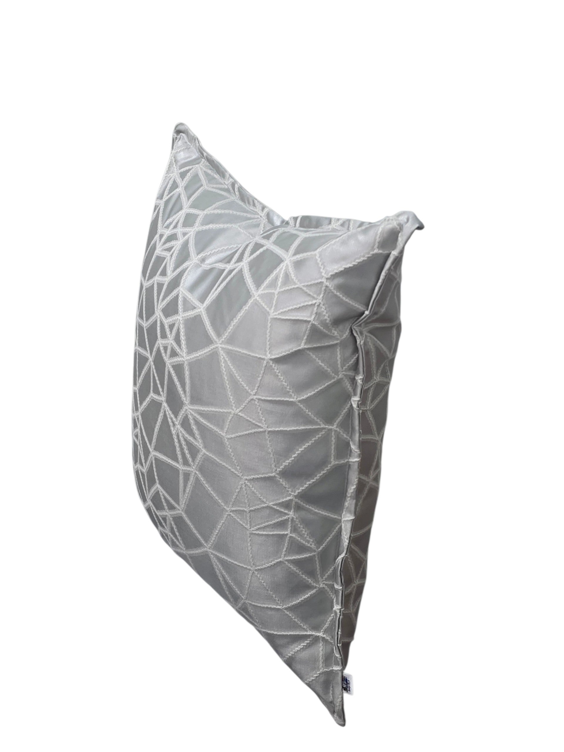 Silver octagon scatter cushion