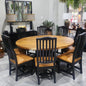 Black and brown infused dinning room table