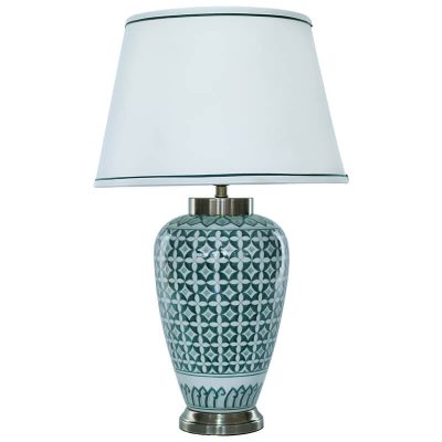 Zelena vase lamp