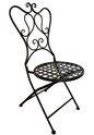 Steal weave chair black