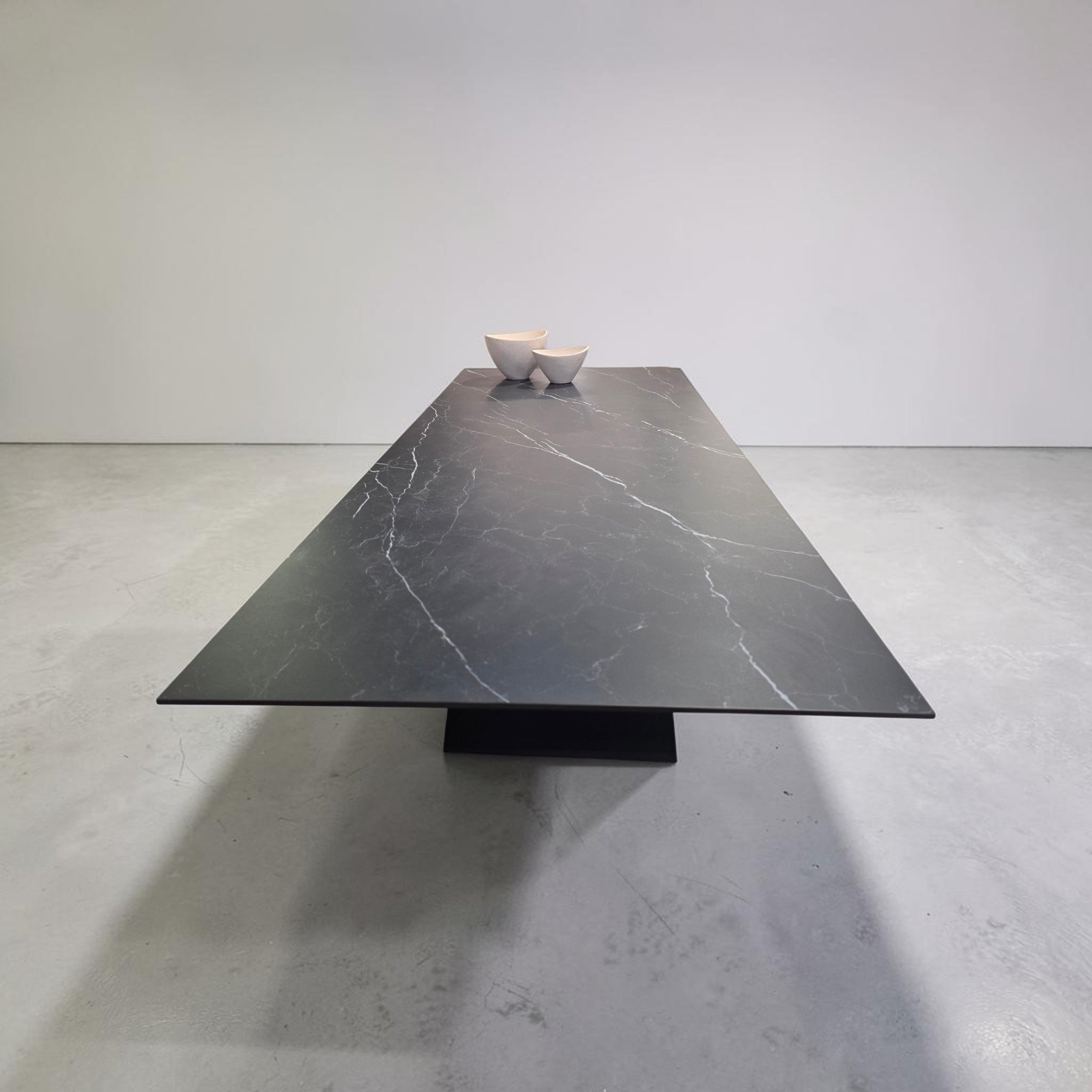 Dekton table designer metal leg