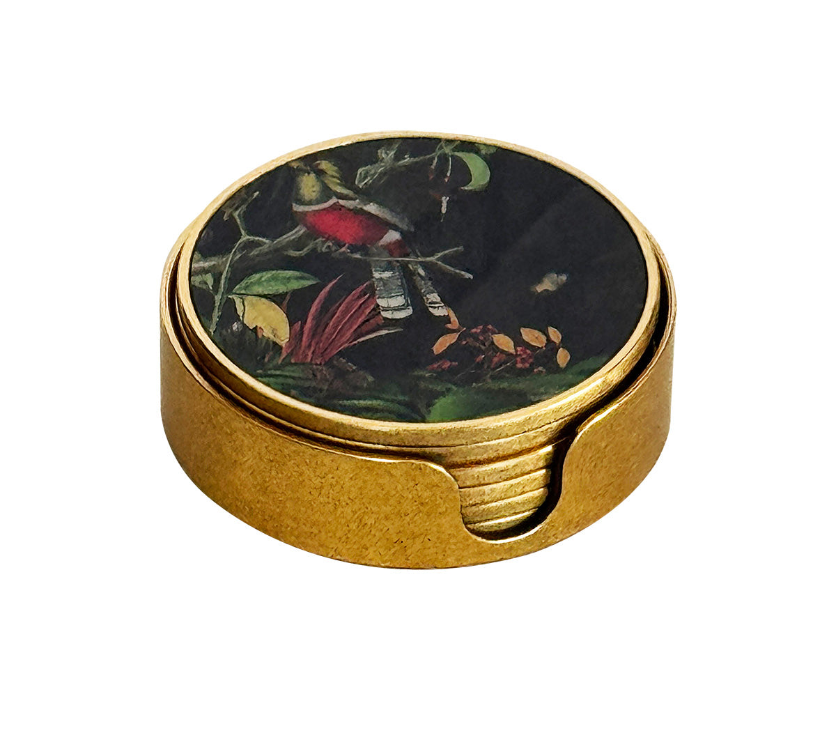 Forest bird coasters