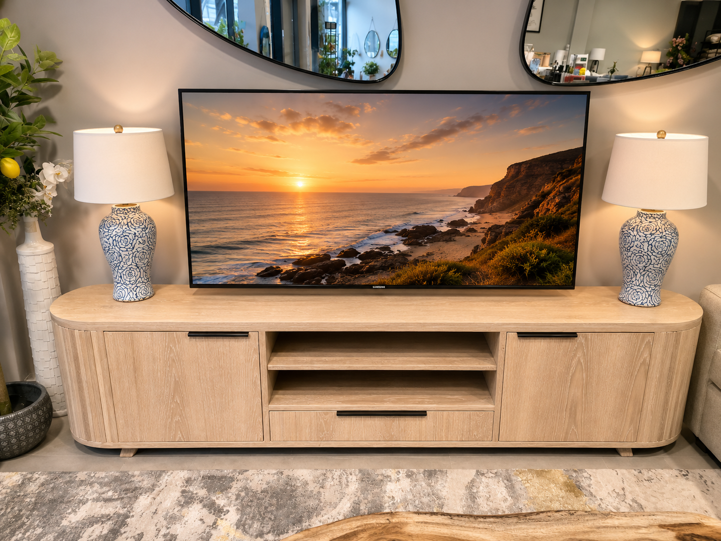 Fluted oak plasma unit