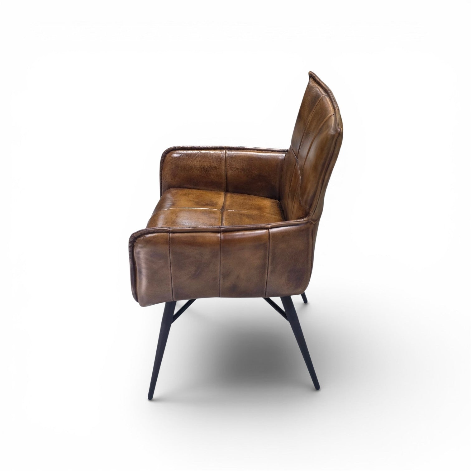 Lux leather dining chair