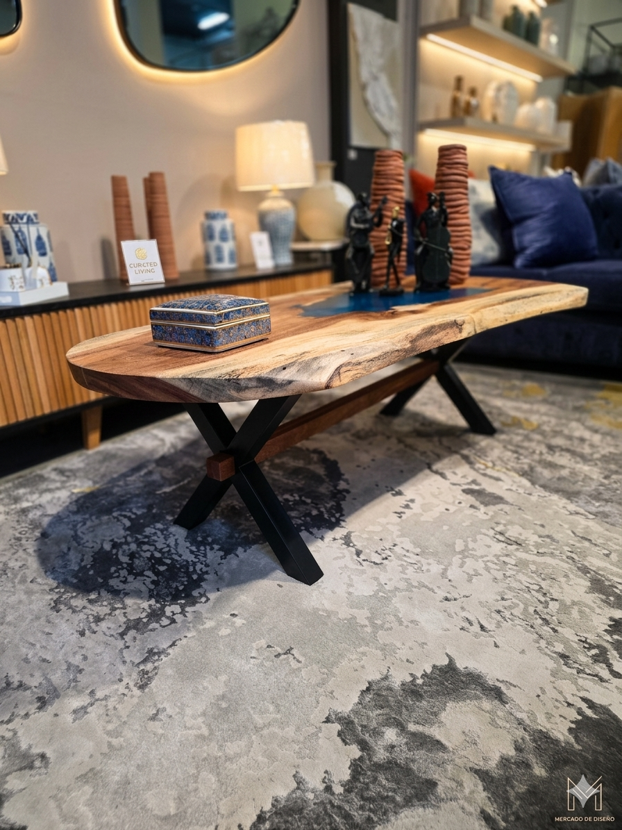 Stretched kiaat coffee table