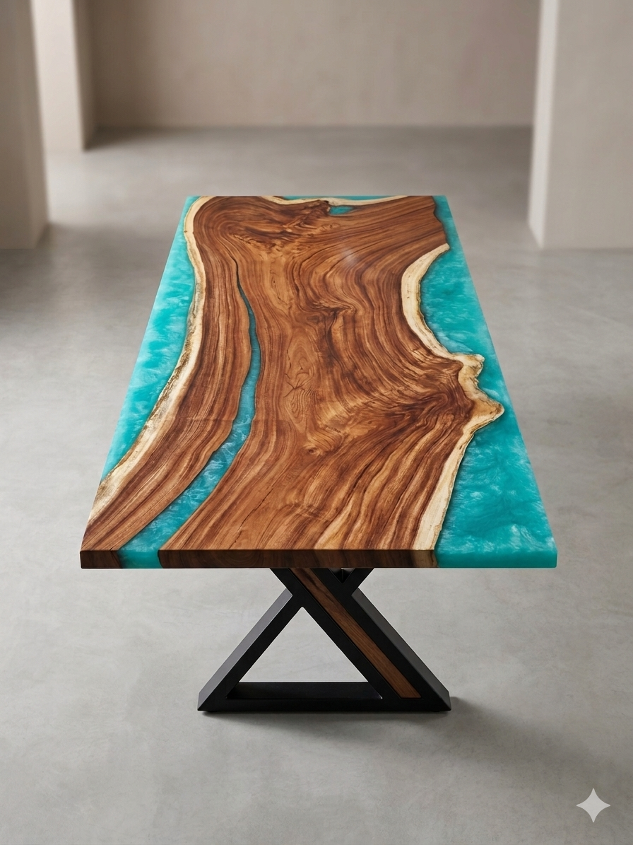 Aqua river table
