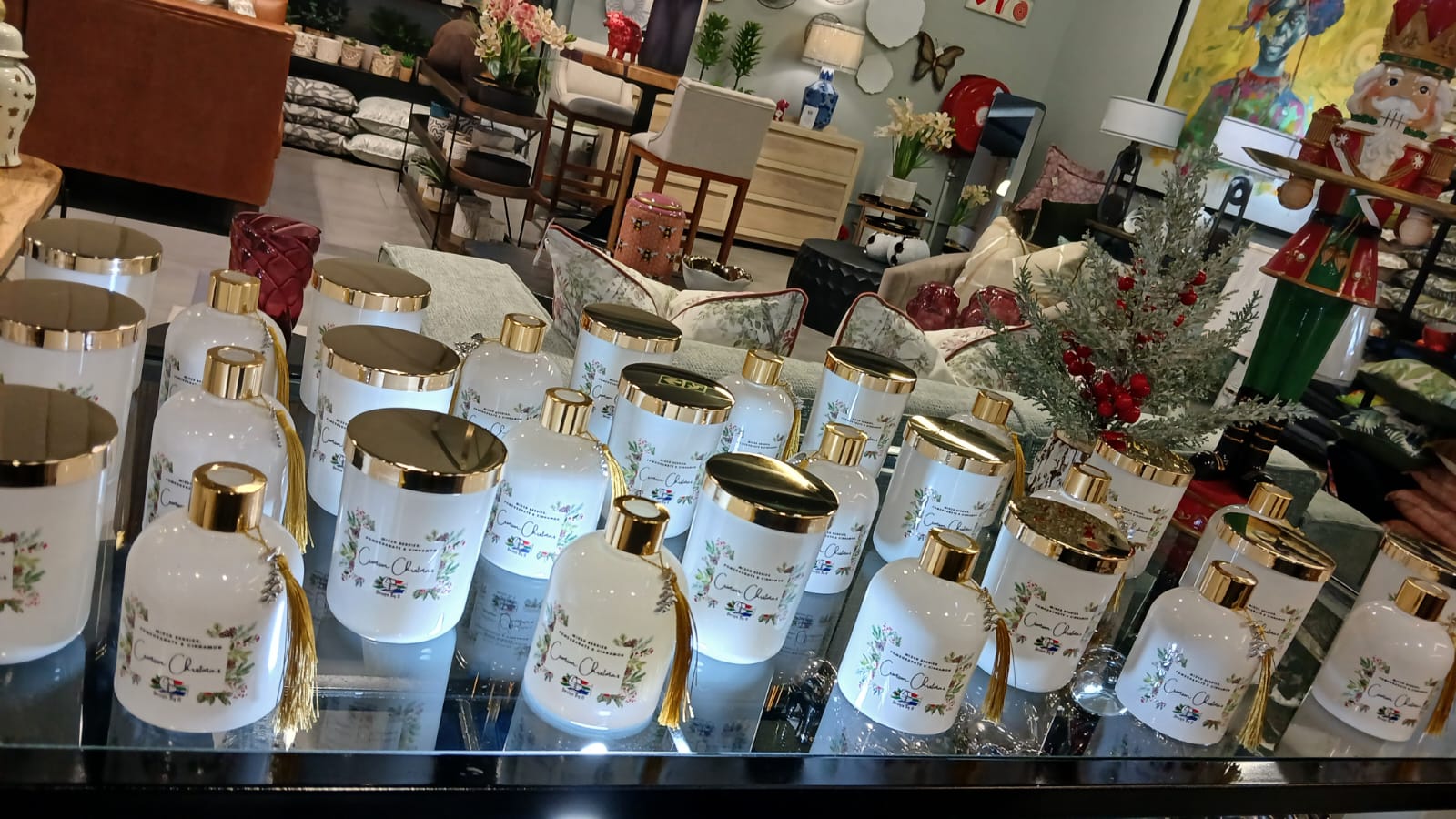 Crimson Christmas reed diffuser